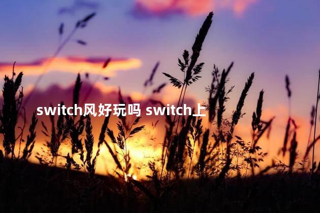 switch风好玩吗 switch上面吹风